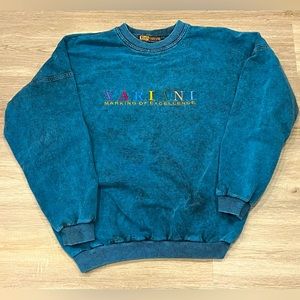🔥ULTRA RARE🔥 90s Bian Variani Crewneck - Size XL - Retro Canadian Fashion
